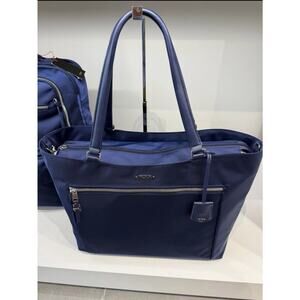 NEW TUMI Voyageur Catarina Large Tote Bag Ultra Marine Blue Laptop Travel Work
